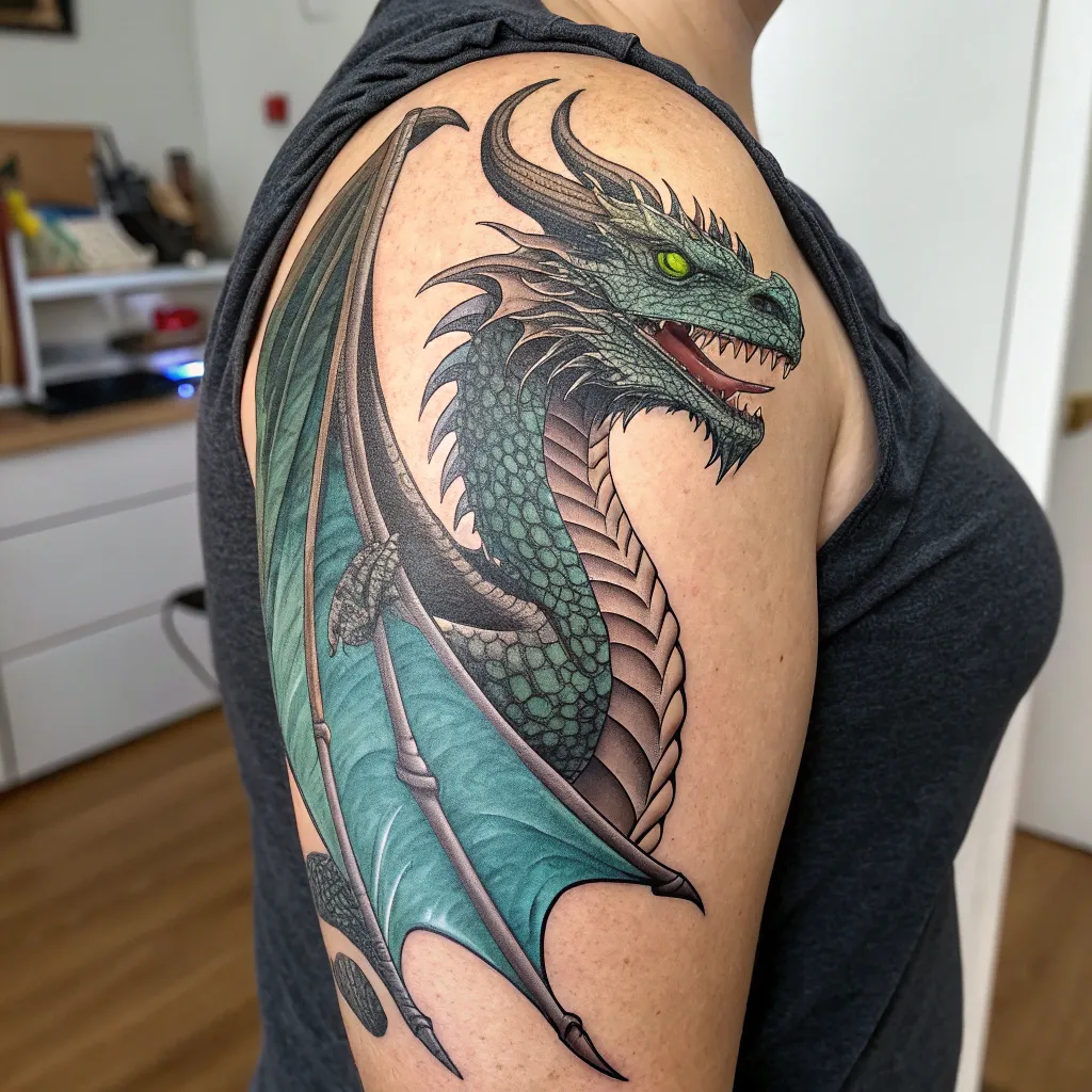 Intricate Dragon Tattoo
